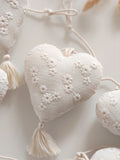 Guirlande de coeurs - Écru