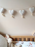 Guirlande de coeurs - Écru