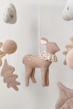 Mobile décoratif - Biche & feuilles de chêne