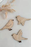 Forme en bois - Trio d'oiseaux