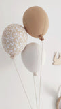 Lapin & ballons - Fleurs Caramel
