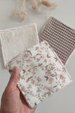 Lingettes lavables réutilisables - Rose clair