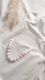 Collier d'allaitement - Rose nacré
