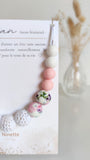 Collier d'allaitement - Hortensia rose
