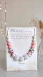 Collier d'allaitement - Hortensia rose