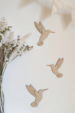 Forme en bois - Trio de colibris