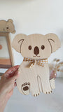 Forme en bois - Koala et son bébé