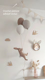 Lapin & ballons - Vichy Beige