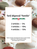 🎄Lapin et Nounours de Noël personnalisable