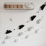 Photo holder garland - Black & White