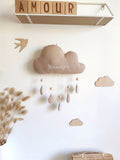 Nuage avec prénom - Beige Vichy