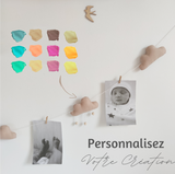 Photo holder garland - Yellow & orange