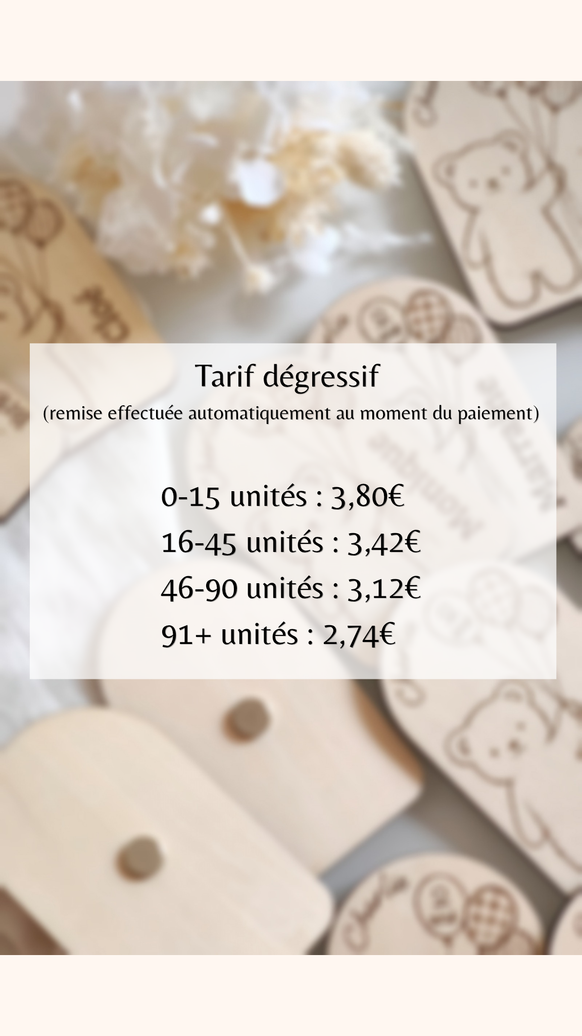 Marque-places magnets Nounours - Version Anniversaire 🎂