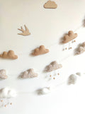 Guirlande nuages porte photos - Couleurs à personnaliser