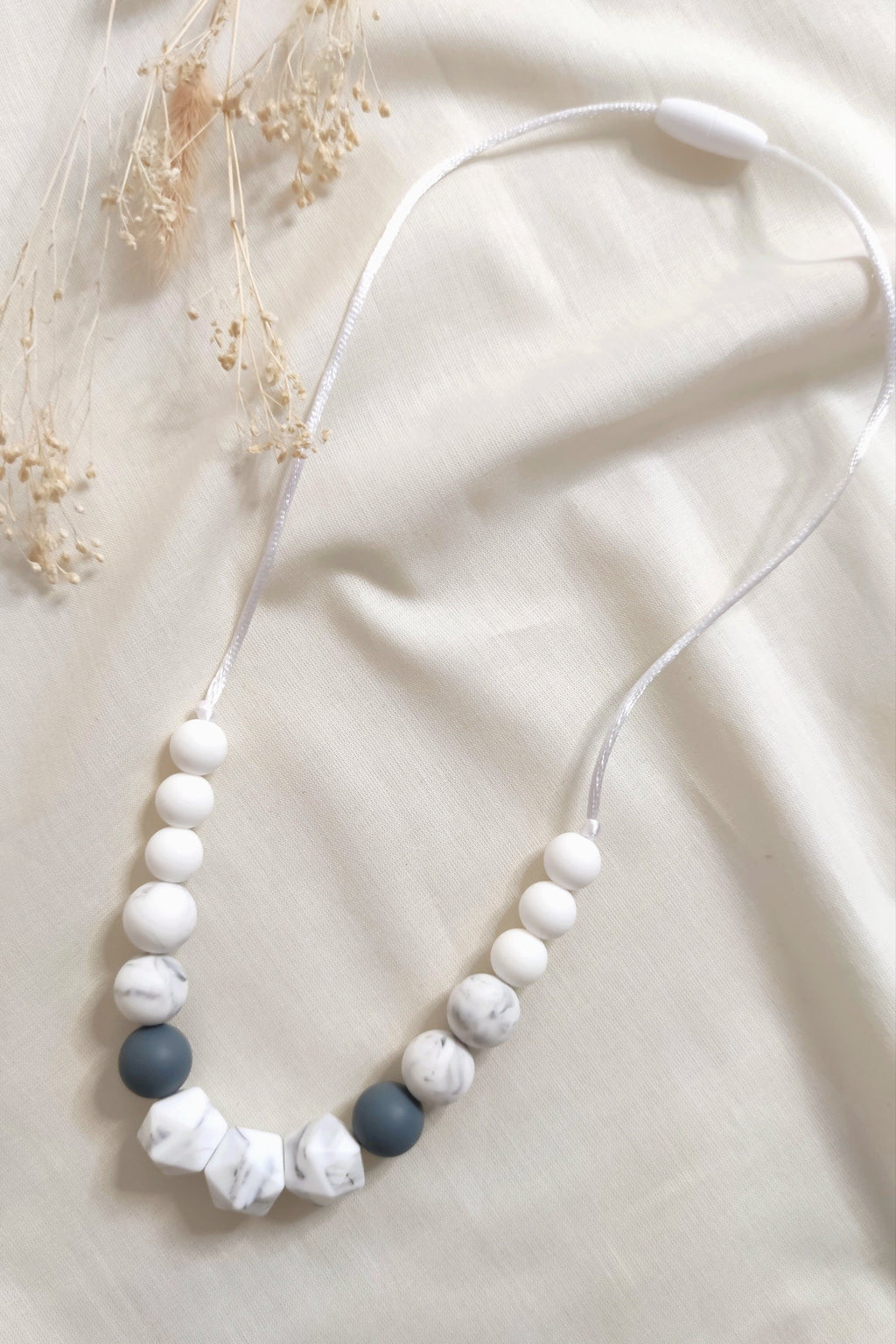 Collier d'allaitement - Gris marbré