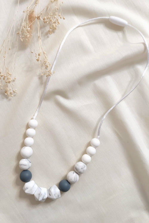 Collier d'allaitement - Gris marbré