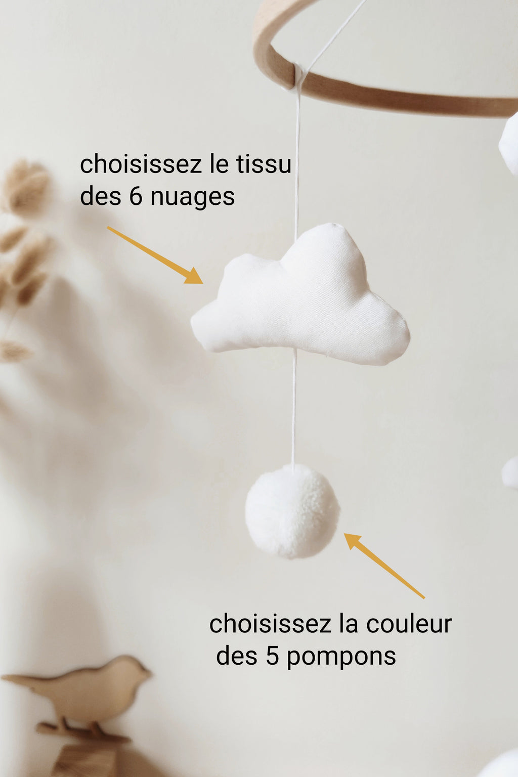 Mobile Clouds White - Customizable