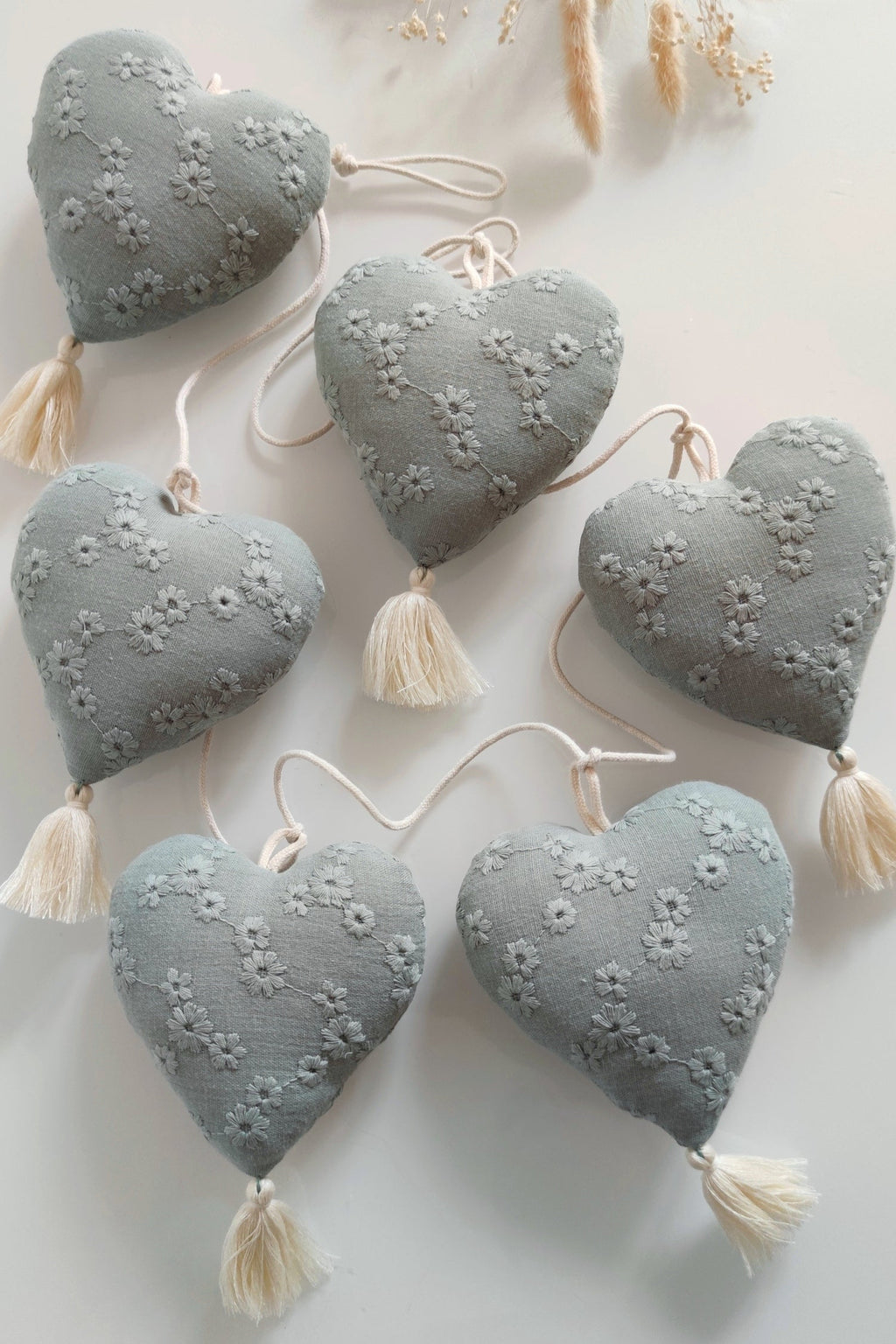 Guirlande de coeurs - Vert