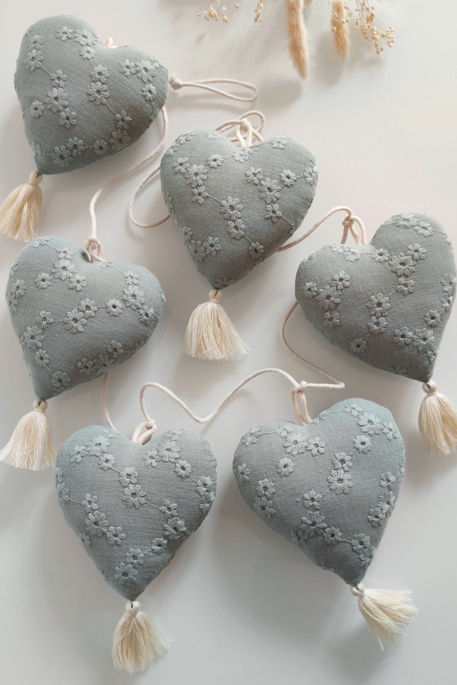 Guirlande de coeurs - Vert