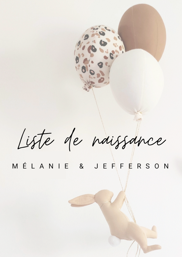 LISTE DE NAISSANCE - Mélanie & Jefferson