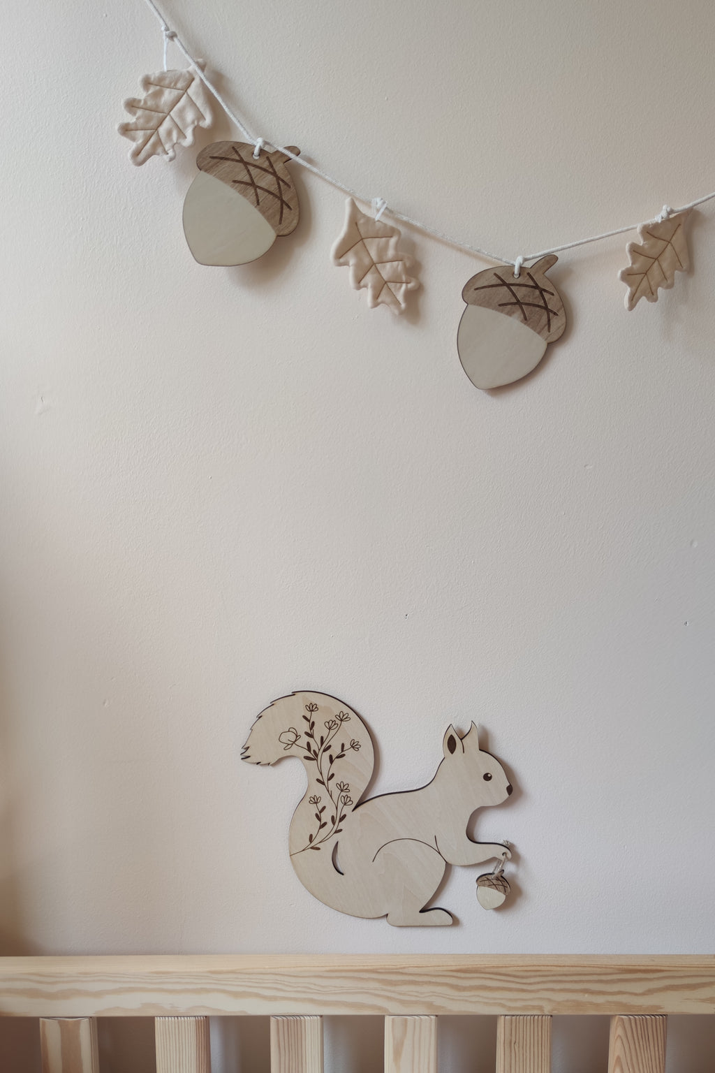 Guirlande chêne beige