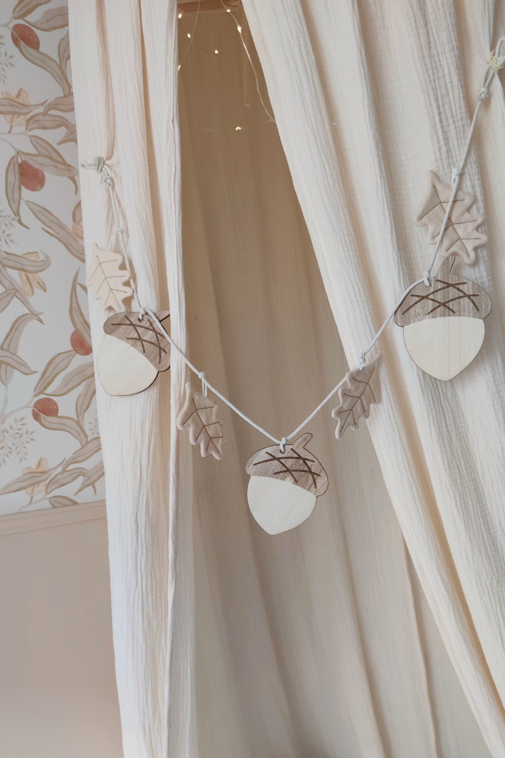 Guirlande chêne beige