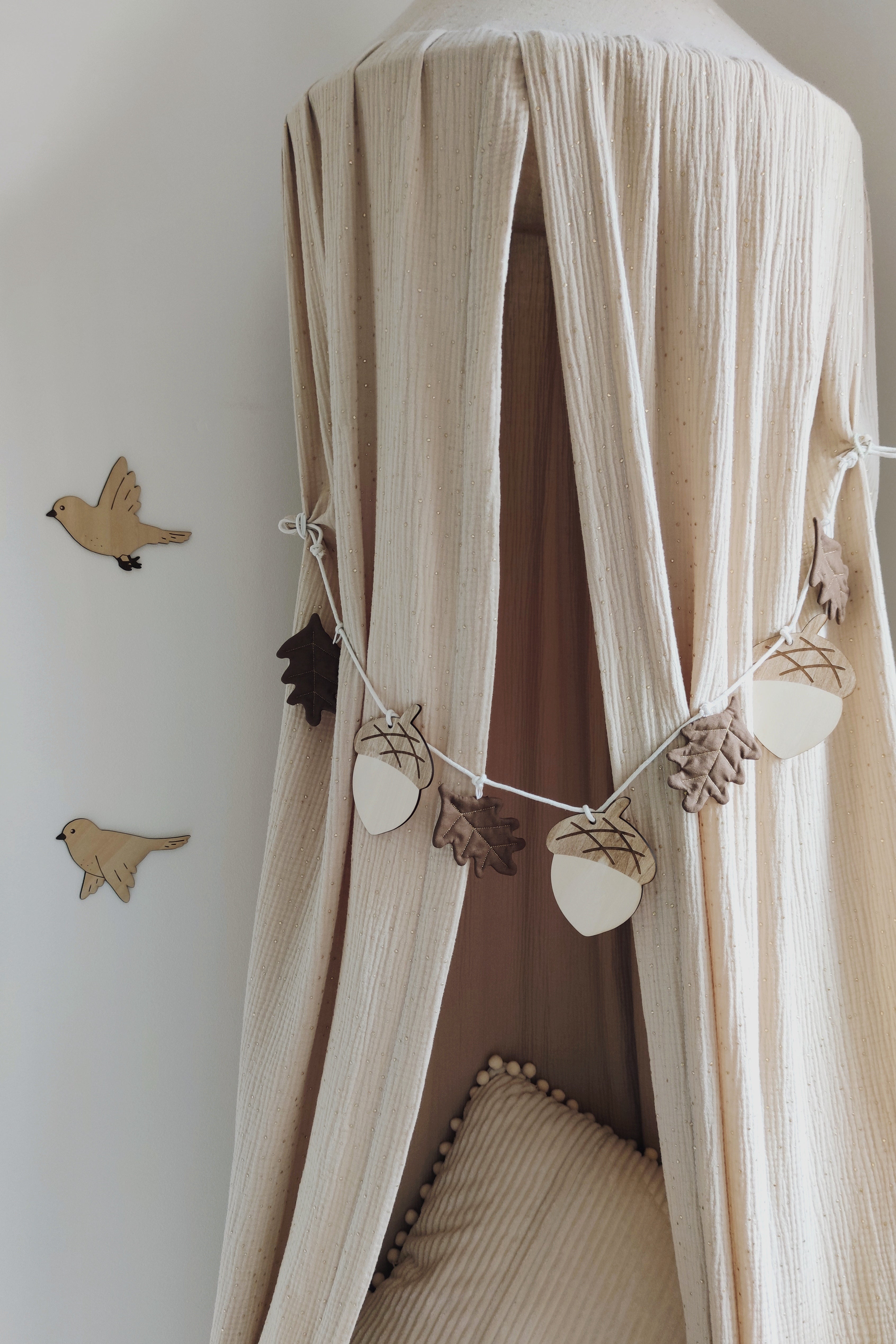 Forme en bois - Trio d'oiseaux