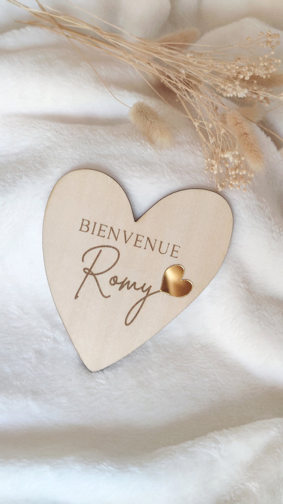 Carte de Bienvenue - Coeur