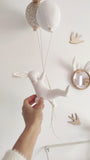Lapin & ballons - Fleurs Caramel