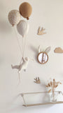 Lapin & ballons - Fleurs Caramel