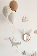 Lapin & ballons - Fleurs Caramel