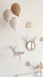 Lapin & ballons - Fleurs Caramel
