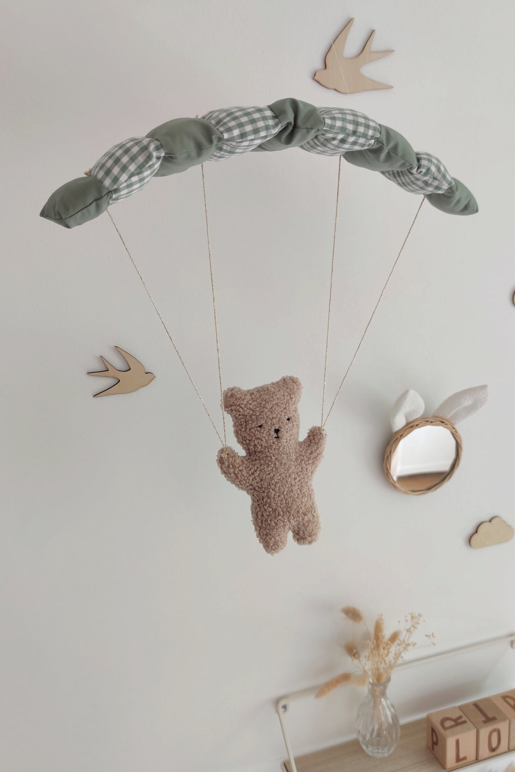Nounours en parapente - Vichy vert