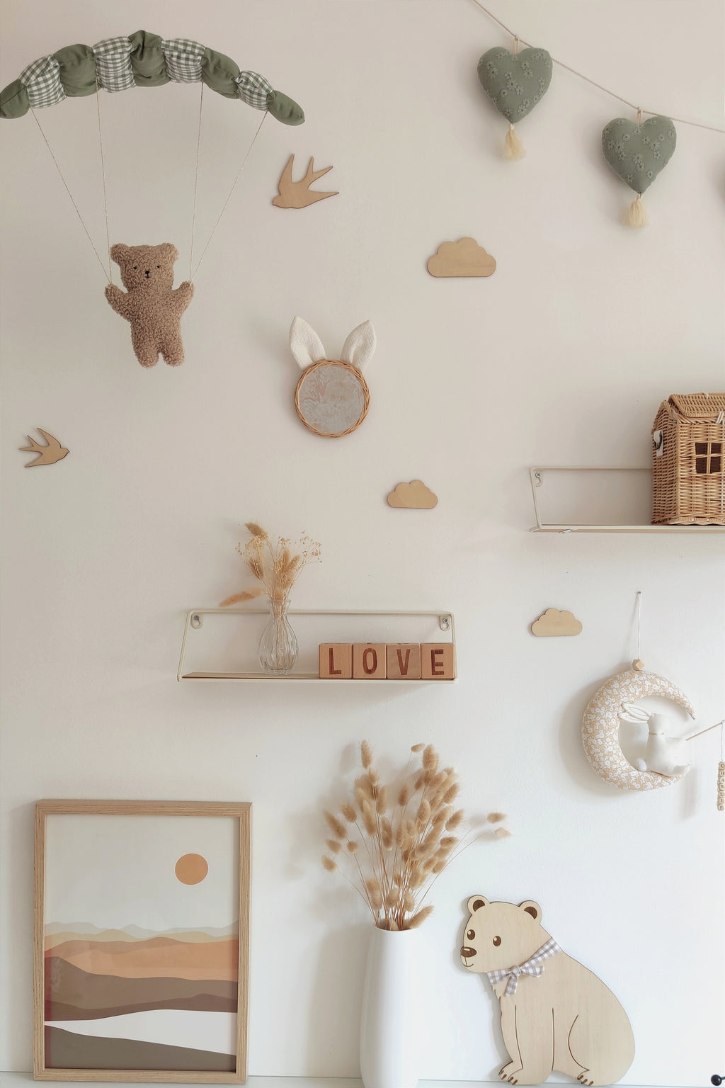 Nounours en parapente - Vichy vert