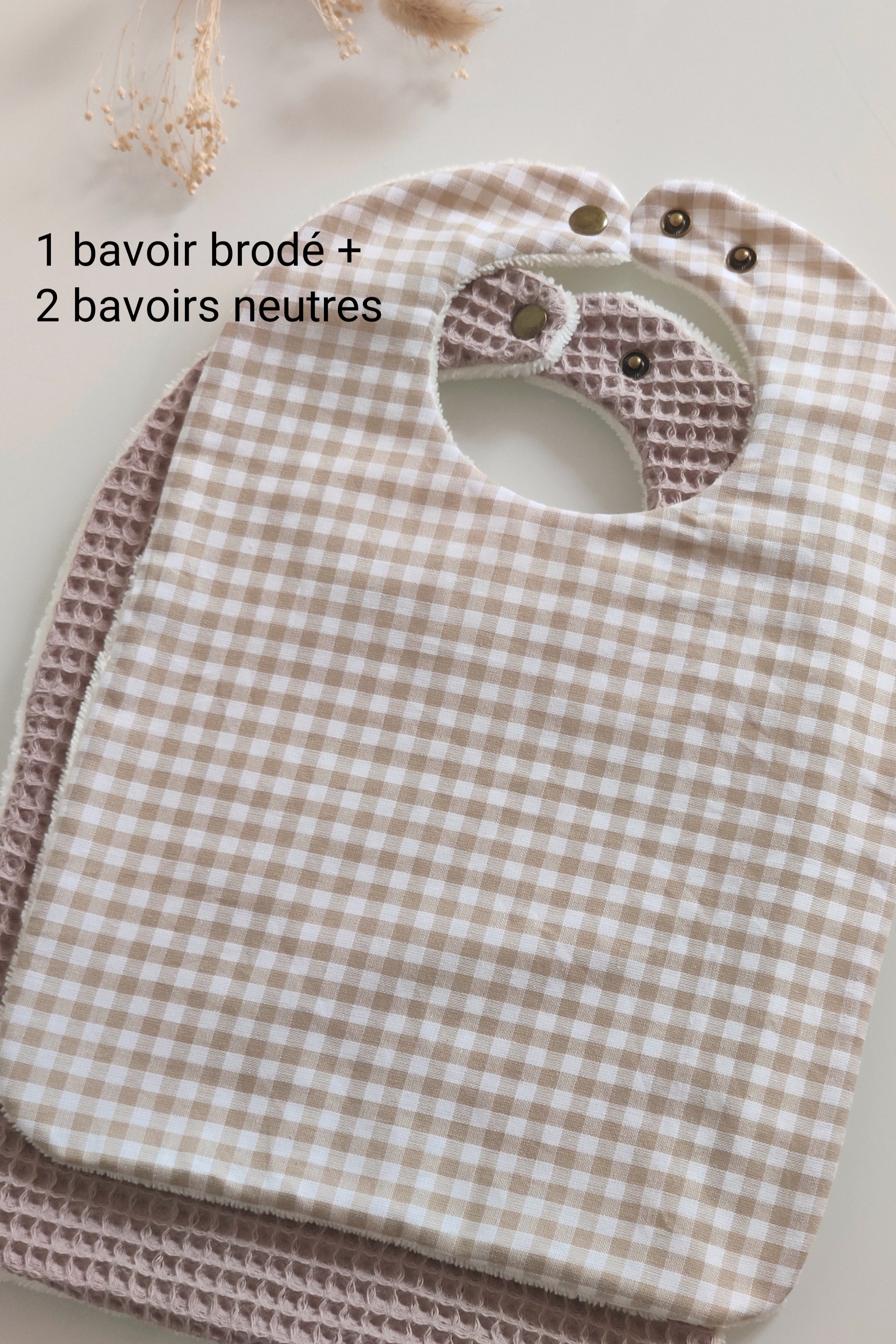 Lot de 3 bavoirs - Forêt