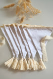 Guirlande de fanions - Blanc uni