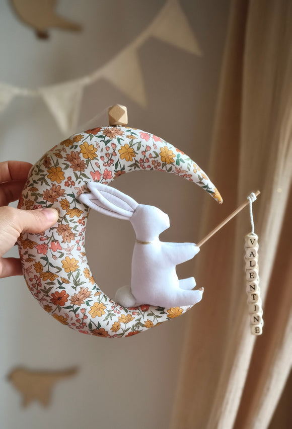 RÉSERVÉ NOÉMIE - Lapin sur sa lune