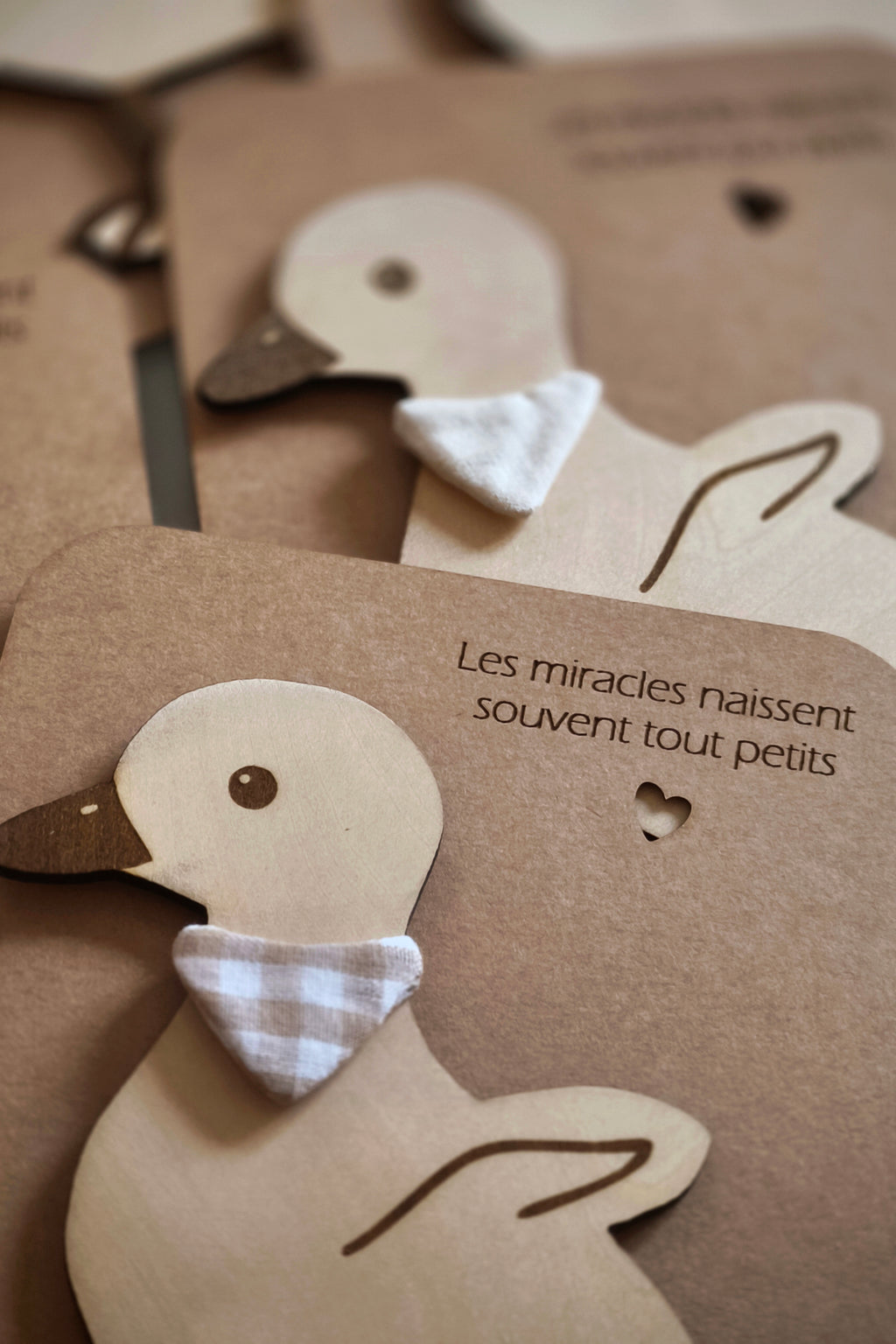 Forme en bois - Petit oison