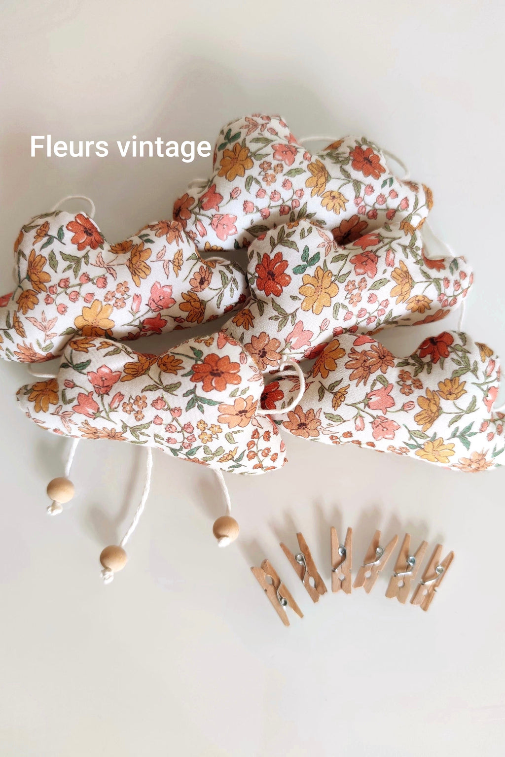 Photo holder garland - Yellow &amp; orange