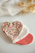 Lot de 3 lingettes réutilisables cœur ❤️