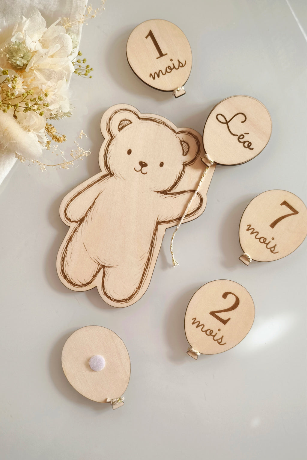 Carte annonce & étapes Nounours