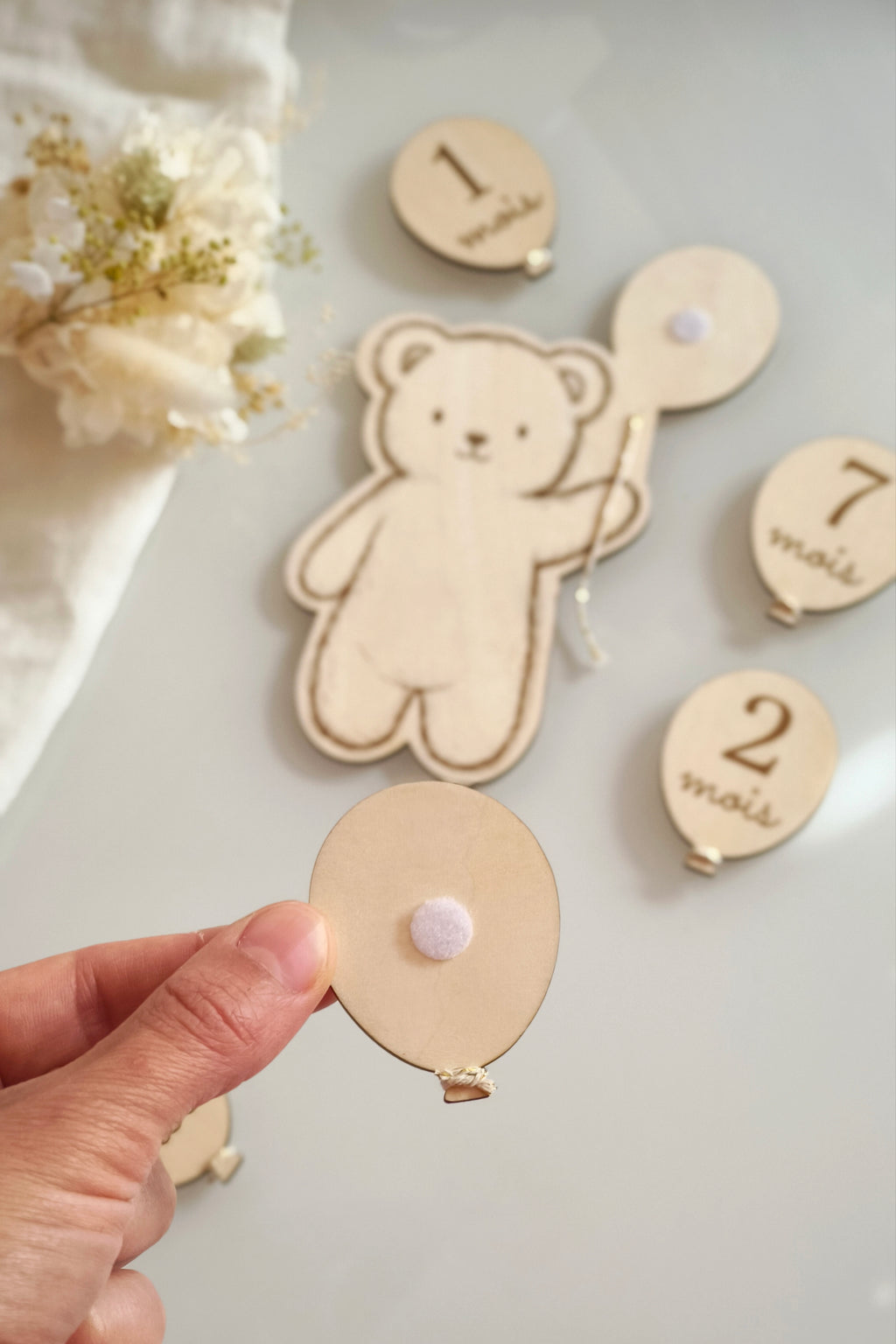 Carte annonce & étapes Nounours