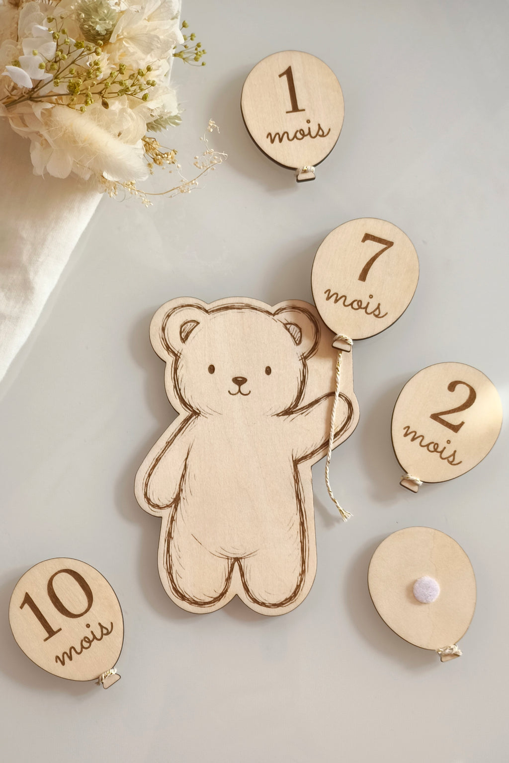 Carte annonce & étapes Nounours