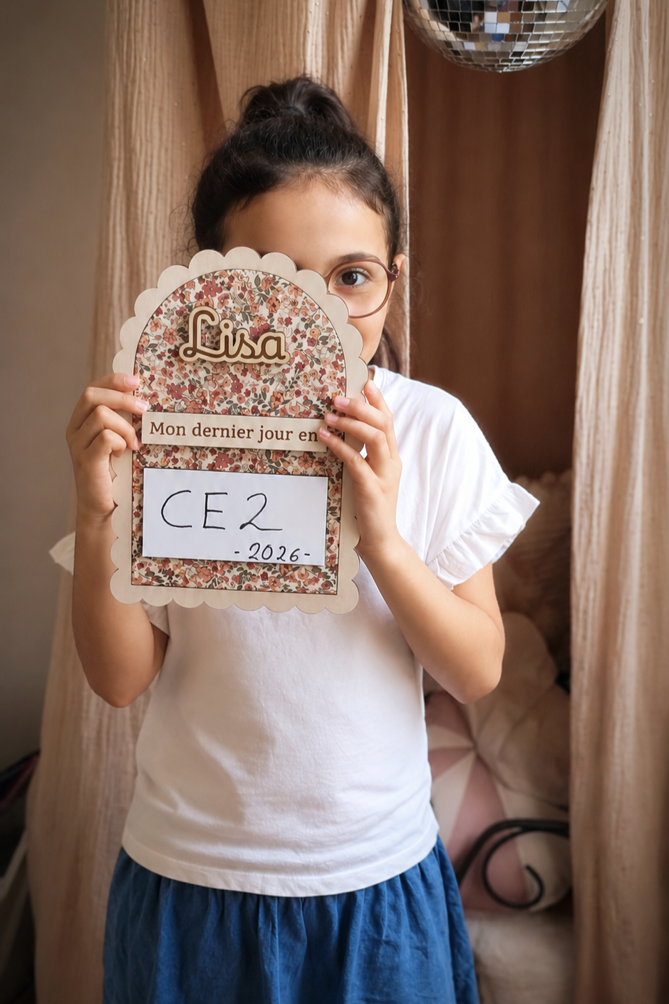 Pancarte Rentrée Scolaire - Bois & Tissus