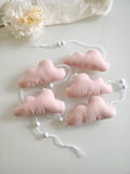 Guirlande nuages rose - porte-Photos
