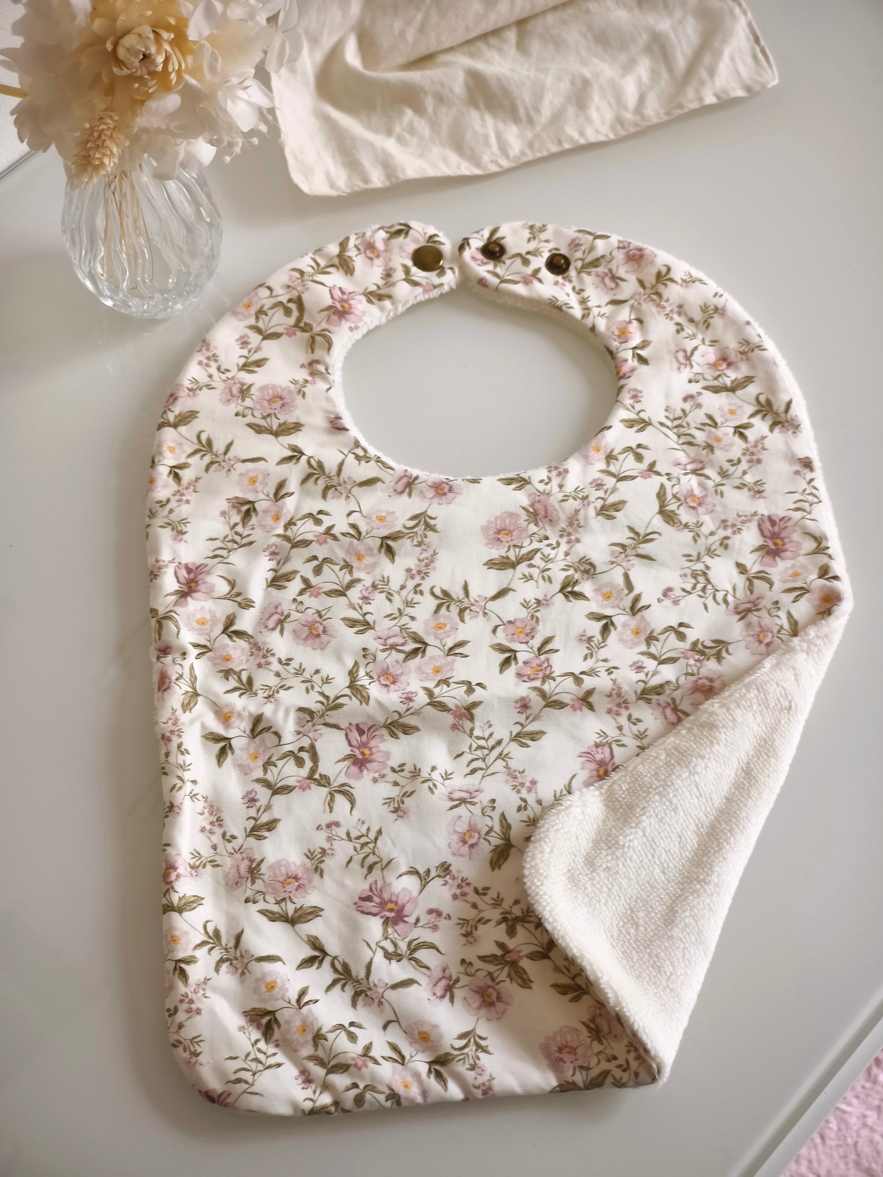 1 Bavoir Jardin de Rose