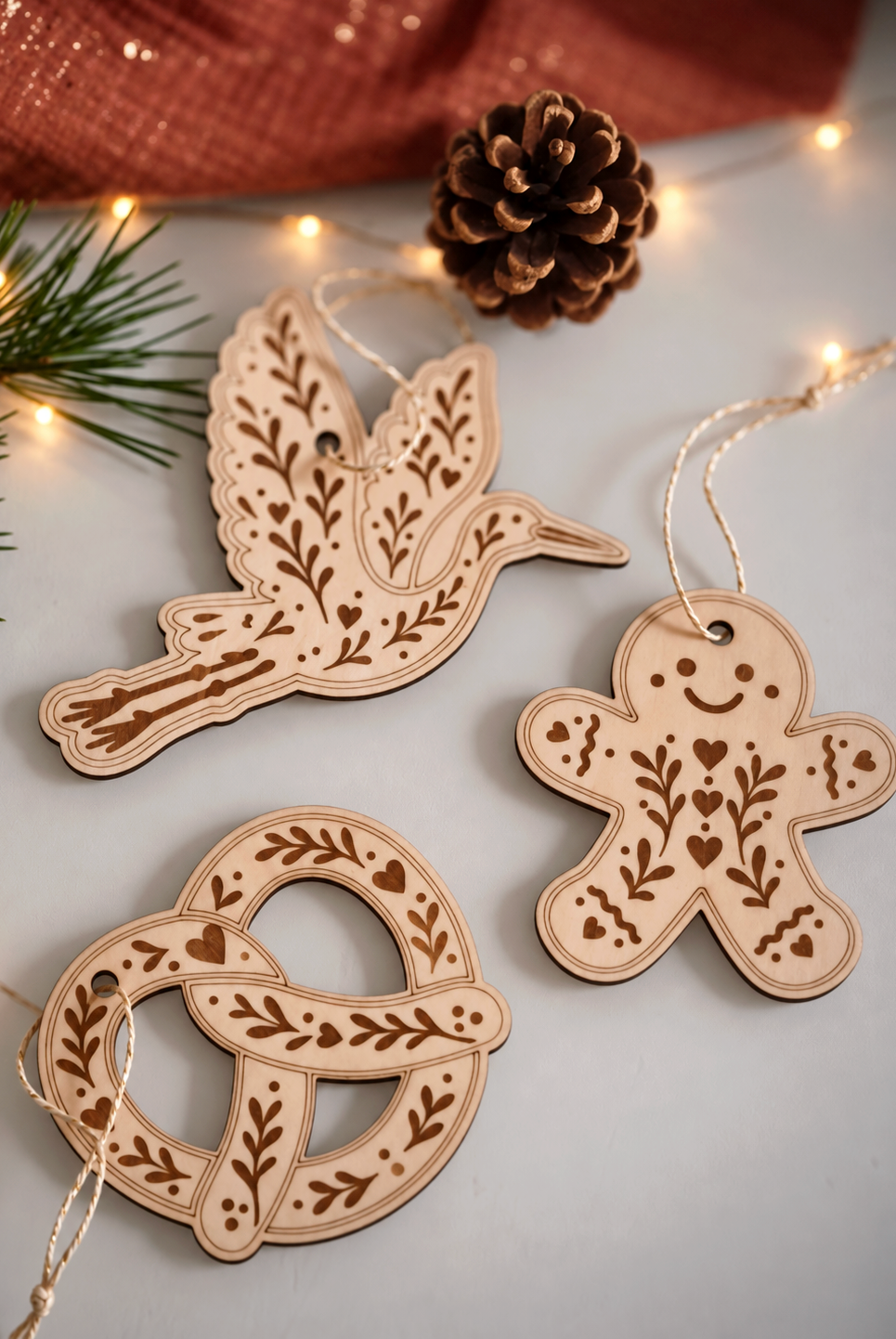décoration de sapin - Bretzel