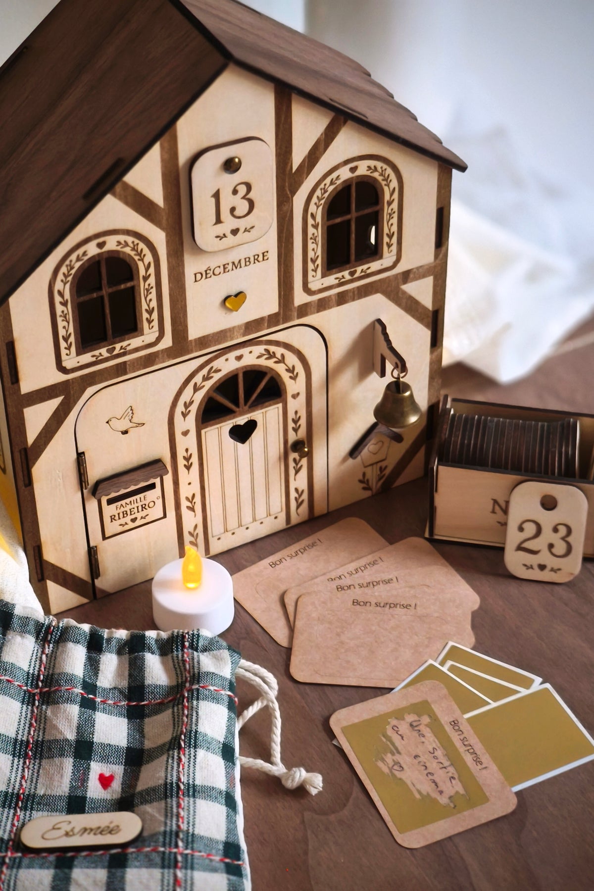 Calendrier de l'avent - Maison de Noël