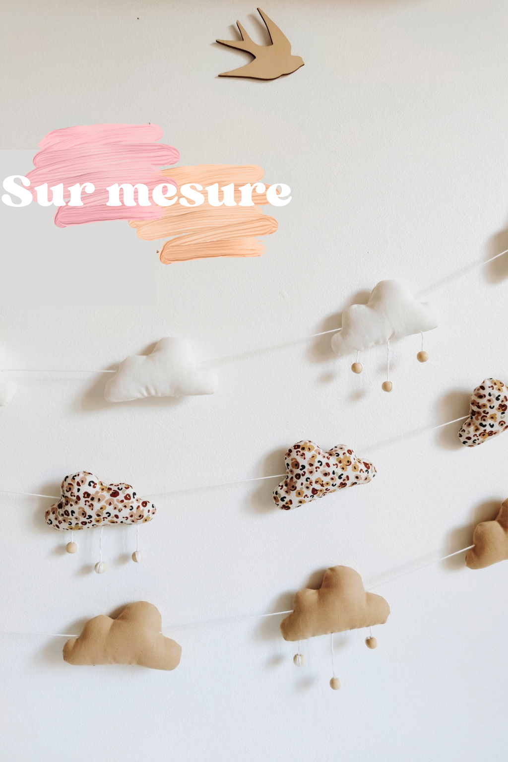 Photo holder garland - Yellow &amp; orange