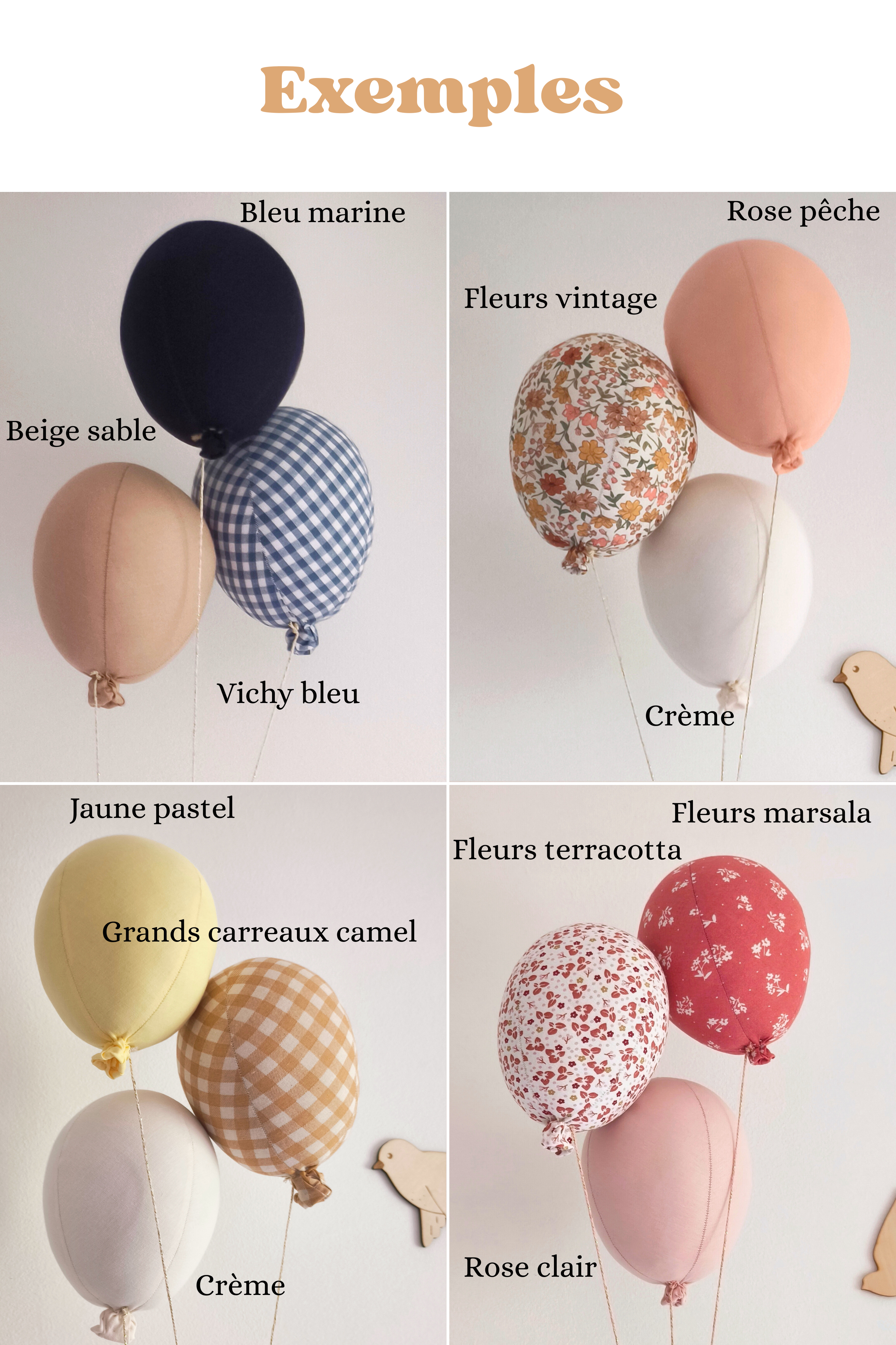 Suspension Ballons - 100% personnalisable